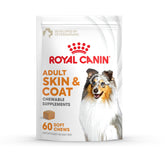 ROYAL CANIN envase frontal mostrando 60 unidades y beneficio estética del pelaje