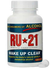 RU-21 frente del envase mostrando marca y cantidad, apoyo para levantarse mejor