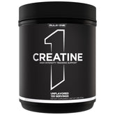 Rule 1 Proteins envase frontal mostrando 130 servicios y beneficio de conveniencia