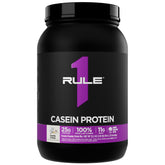 Rule 1 Proteins frasco frontal Vainilla Crème mostrando tamaño y diseño