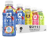 RYSE Up Supplements pack frontal mostrando botellas y beneficio conveniencia