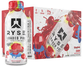RYSE botella frontal Ring Pop Cherry muestra diseño y beneficio conveniencia