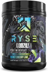 RYSE envase frontal mostrando diseño y fuerza del producto