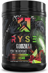 RYSE Godzilla vista frontal del envase mostrando diseño y fuerza