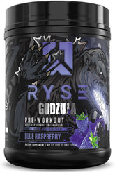 RYSE Up Supplements envase frontal mostrando sabor y fuerza