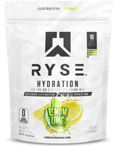 RYSE Up Supplements envase delantero con información clara y beneficio de rehidratación