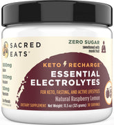 Sacred Eats frente del envase mostrando etiqueta y sabor frambuesa limón, claro beneficio informativo
