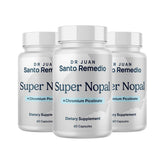 Santo Remedio frasco frontal mostrando etiqueta y beneficios claros