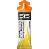 Science in Sport envase frontal gel isotónico naranja, vista clara y lectura rápida