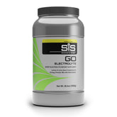 Science in Sport envase GO Electrolyte frontal mostrando tamaño y sabor limón lima