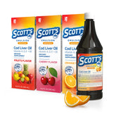 SCOTT'S EMULSION vista frontal del pack, presentación confiable para familias