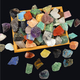 SeeuFun empaque frontal con caja de 5 lb y variedad de piedras naturales