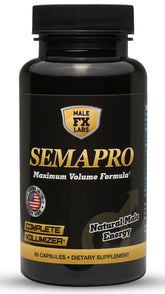 Semapro frasco frontal mostrando la marca y beneficios visibles