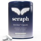 Seraph frente del empaque mostrando caja y beneficio claridad