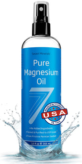 Seven Minerals frente del envase 12 oz mostrando cantidad y diseño