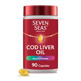 SEVEN SEAS frente del envase mostrando cápsulas y beneficios