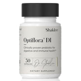 Shaklee envase Optiflora DI al frente mostrando diseño y cantidad