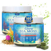 SHANDR frente del envase Sea Moss Glow Gummies mostrando presentación y cantidad