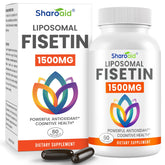 Sharoaid frasco frontal mostrando 1500 mg y 60 softgels, destaca potencia