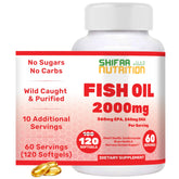 SHIFAA NUTRITION frasco frontal mostrando etiqueta Halal y beneficios
