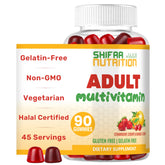 SHIFAA NUTRITION envase frontal mostrando 45 porciones y beneficios