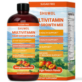 Shumol envase frontal multivitamínico líquido, fácil toma diaria