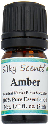 Silky Scents frasco frontal 5 mL mostrando etiqueta y beneficio de dosificación segura