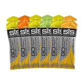 Science in Sport envase frontal del pack de 6 geles isotónicos, fácil transporte