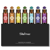 Slema estuche frontal con siete roll-ons mostrando variedad y conveniencia
