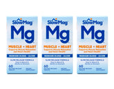Slow-Mag frasco frontal mostrando etiqueta y beneficios de absorción