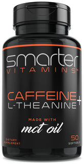 SmarterVitamins empaque frontal mostrando beneficio de energía sostenida