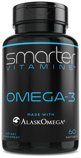SmarterVitamins frontal del envase mostrando 60 softgels y sabor fresa
