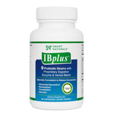 smartnaturals IBplus frasco frontal que muestra la fórmula y beneficios