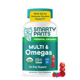 SmartyPants frasco frontal mostrando etiqueta clara y beneficios