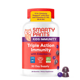 SmartyPants empaque frontal de gominolas sabor saúco, fácil administración