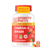 SmartyPants frasco frontal con gomitas cítrico-fresa, presentación clara y llamativa