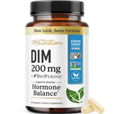 SMNutrition botella frontal mostrando etiqueta y beneficio de equilibrio hormonal