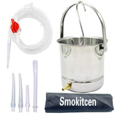 Smokitcen cubo de acero inoxidable 1.8 QT, durabilidad y fácil limpieza