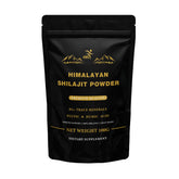 SMSHEALTHPRODUCTS shilajit polvo frontal del envase mostrando etiqueta clara y origen