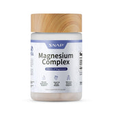 Snap Supplements frasco frontal mostrando diseño y cantidad, beneficios de conveniencia
