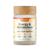 Snap Supplements envase frontal mostrando la presentación y beneficio de energía