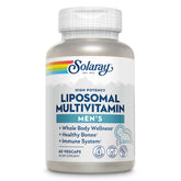 SOLARAY frasco delantero del multivitamínico liposomal muestra beneficio de absorción