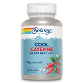 SOLARAY frasco frontal Cool Cayenne mostrando etiqueta y beneficios visuales