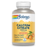 SOLARAY frente del envase mostrando calcio masticable y beneficio práctico
