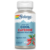 Solaray frente del envase mostrando fórmula extra hot y conveniencia