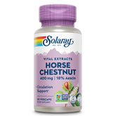 Solaray envase frontal de Horse Chestnut Extract mostrando detalles de la etiqueta y beneficios