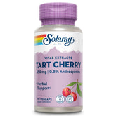 Solaray botella frontal mostrando tart cherry 850 mg, fácil identificación