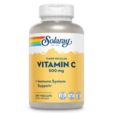 SOLARAY frasco frontal mostrando 250 vegcaps para suministro prolongado