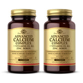 Solgar Advanced Calcium Complex vista frontal con etiqueta clara y beneficios visibles