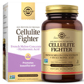 Solgar envase frontal Cellulite Fighter mostrando presentación y beneficio para piel